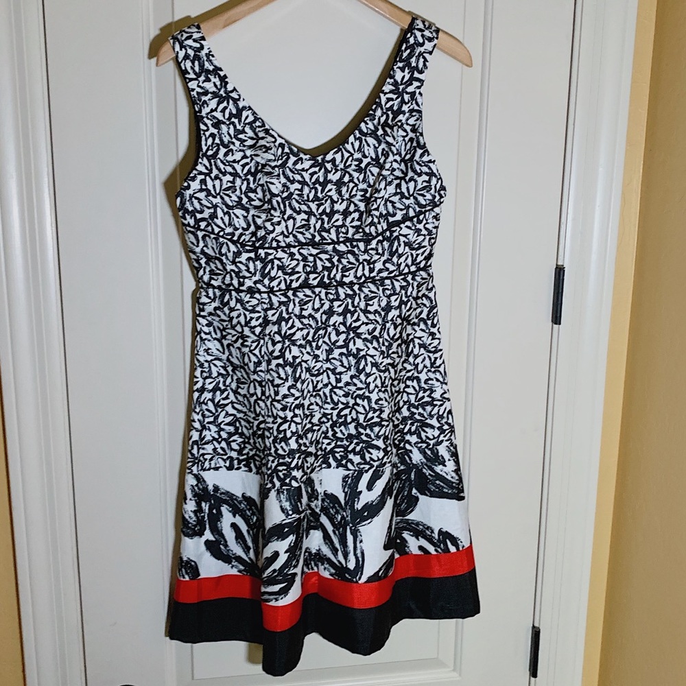 Black and white summer dress